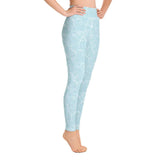 Topical Seas Blue Ocean Swirl Yoga Leggings - The Next Door Neighbor 