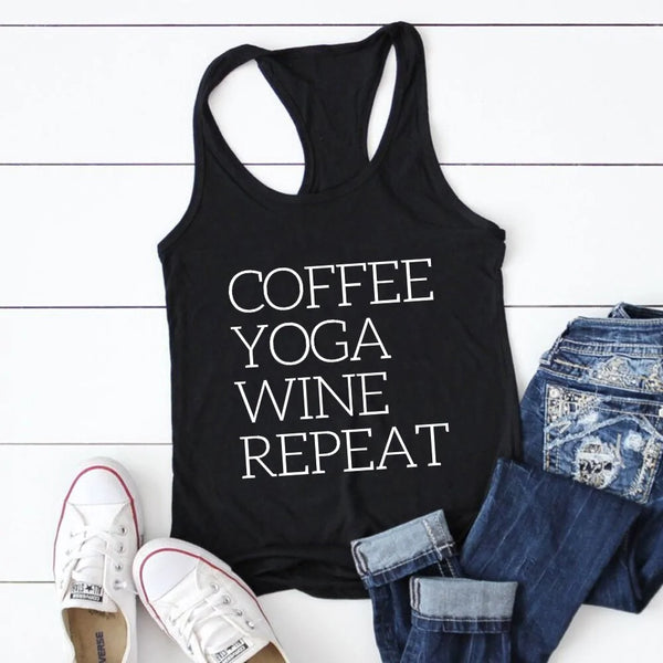 Tank Top "Coffee & Yoga"