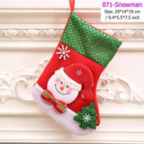 Santa Snowman Christmas Stockings - The Next Door Neighbor 