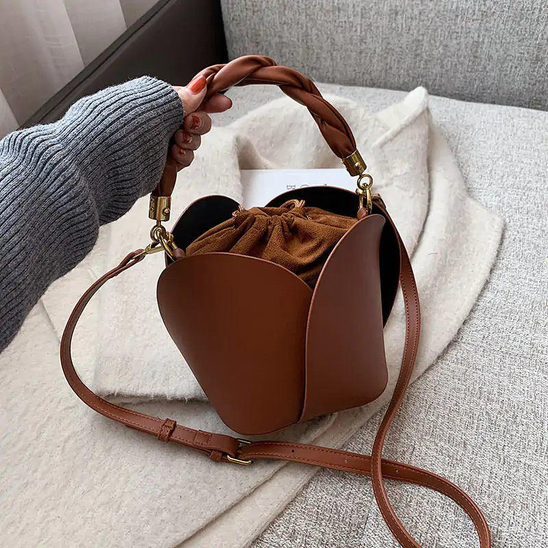 Retro Bucket Shoulder Bag - The Next Door Neighbor 