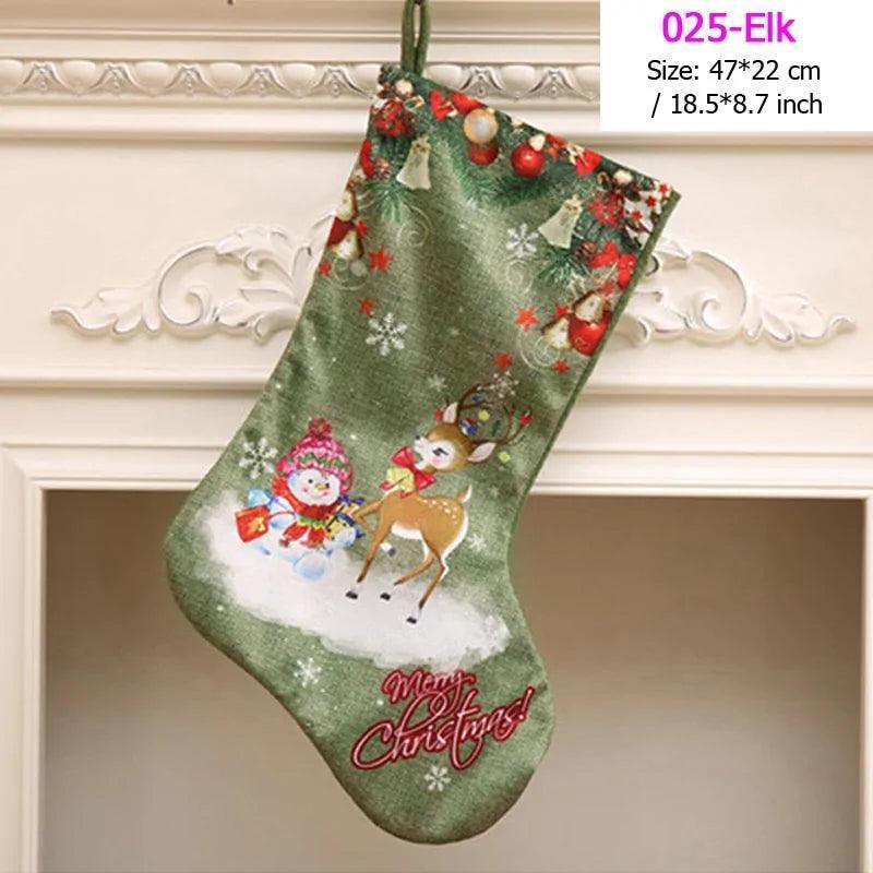 Santa Snowman Christmas Stockings - The Next Door Neighbor 