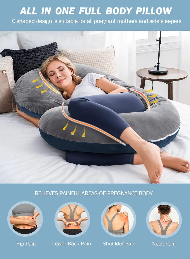 C-Shaped Body Pregnancy Pillow - The Next Door Neighbor 