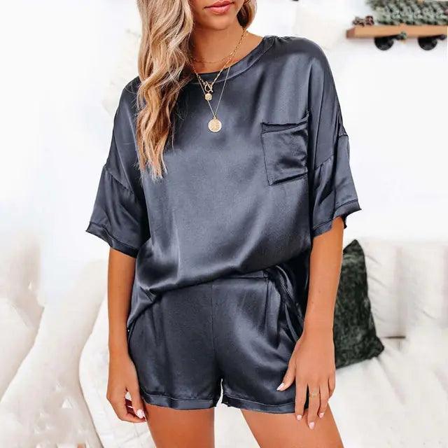 Satin Pajamas Set