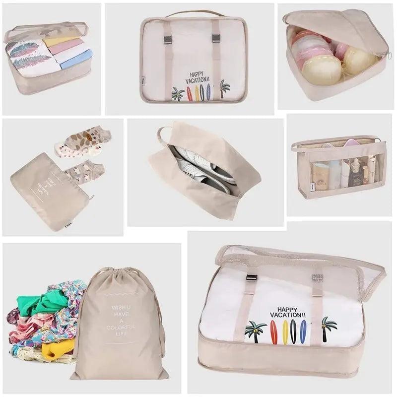 8Pcs/set Large Capacity Travel Organizer - The Next Door Neighbor 