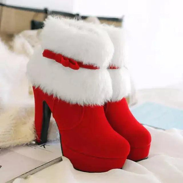 Christmas High Heel Boots - The Next Door Neighbor 