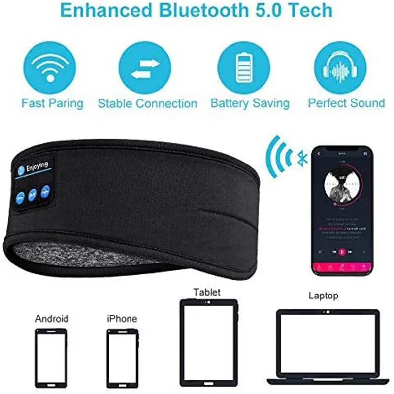 Wireless Headphones Sports Headband Sleeping Headphones - The Next Door Neighbor 