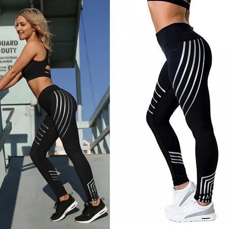 Kaminsky Elastic Shine Workout Pants - The Next Door Neighbor 