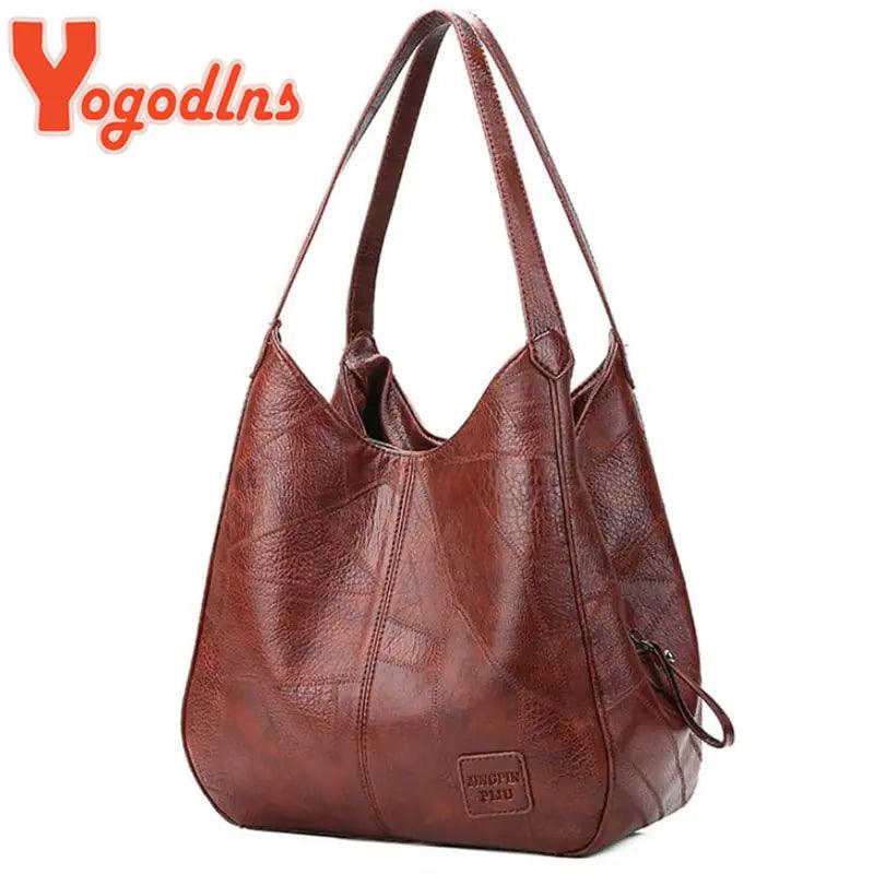 Multiple Compartment Vintage Hand Bag