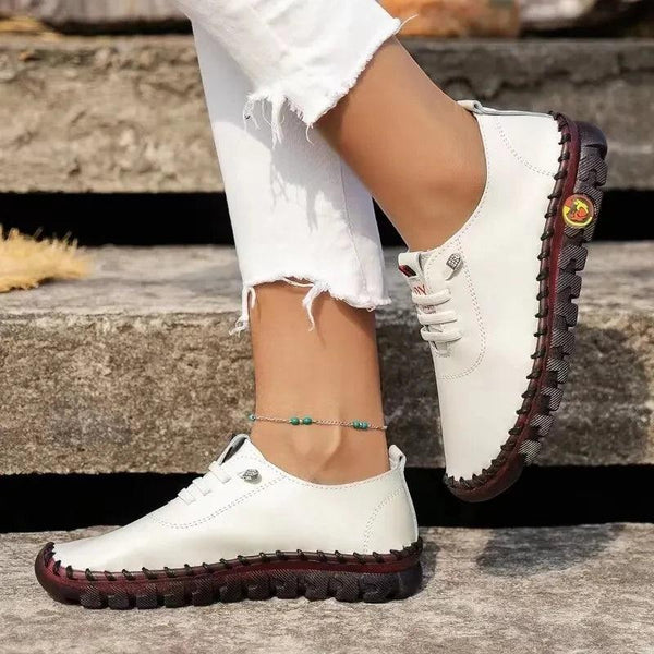 Platform Leather Lace Up Moccasins - The Next Door Neighbor 