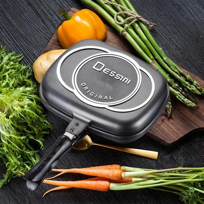 Die Cast Non-Stick Double Sided Fry Pan - The Next Door Neighbor 