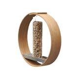 Wooden Circular Hanging Bird Feeder - The Next Door Neighbor 