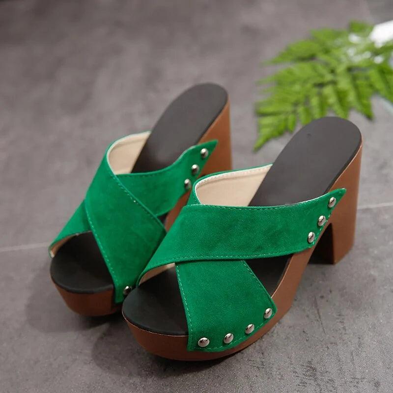 Square Platform Summer Sandals - The Next Door Neighbor 