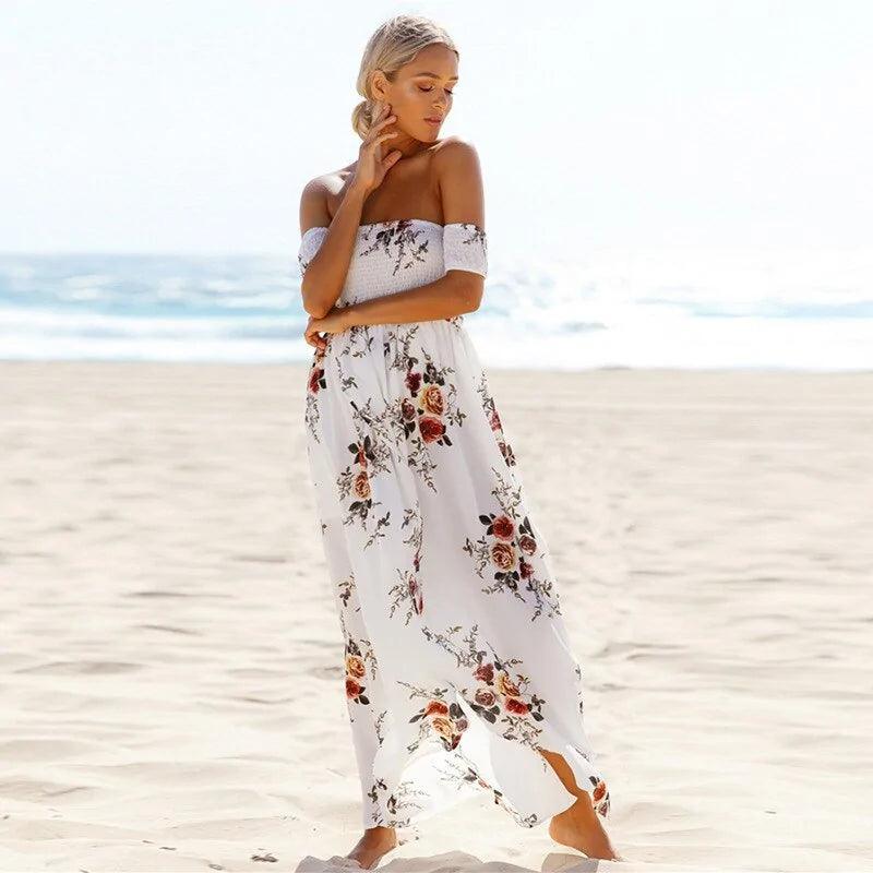 Bohemian Floral Maxi Dress