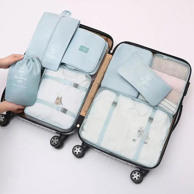 8Pcs/set Large Capacity Travel Organizer - The Next Door Neighbor 