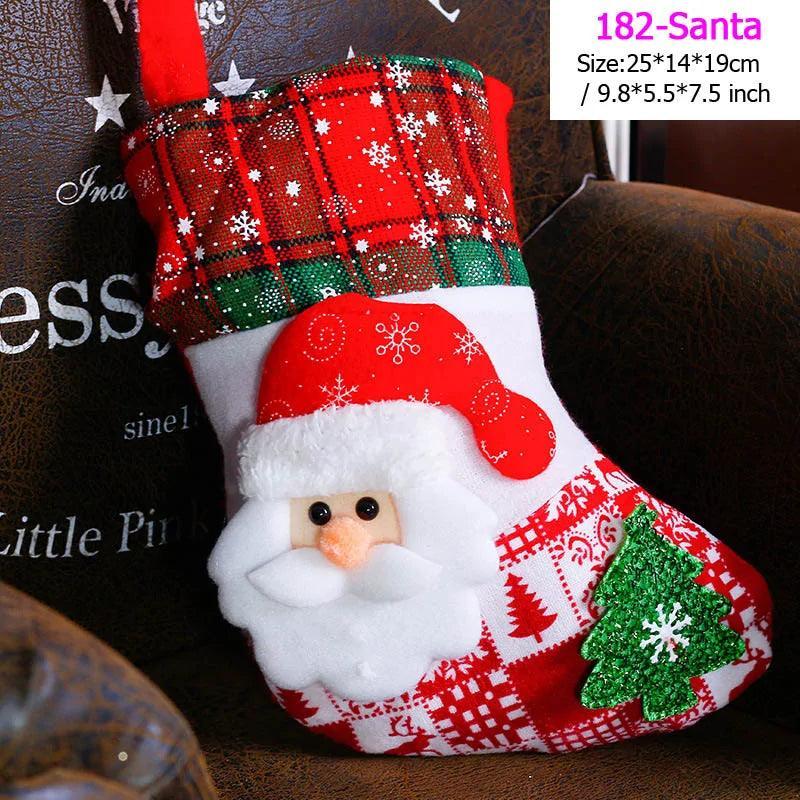 Santa Snowman Christmas Stockings - The Next Door Neighbor 