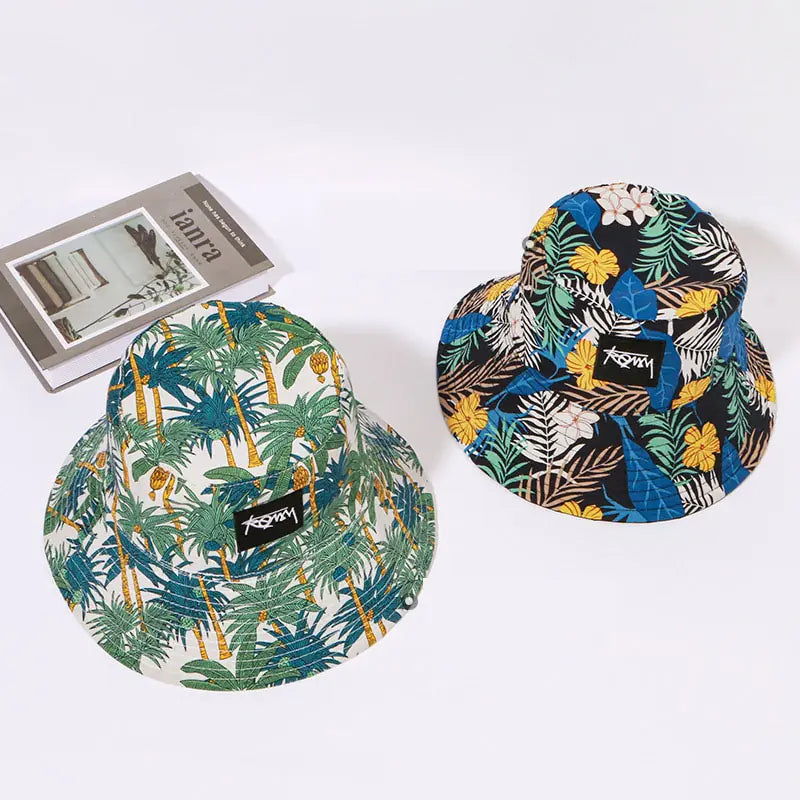 Reversible Hawaiian Bucket Hat - The Next Door Neighbor 