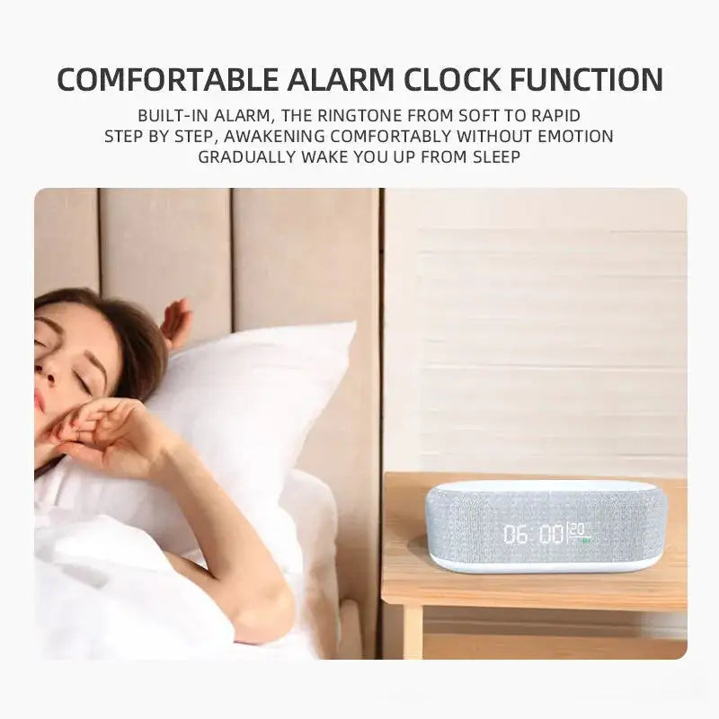 Wireless Charger Alarm Clock Time - The Next Door Neighbor 