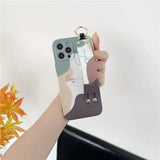 Artistic Wrist Strap Phone Case - The Next Door Neighbor 