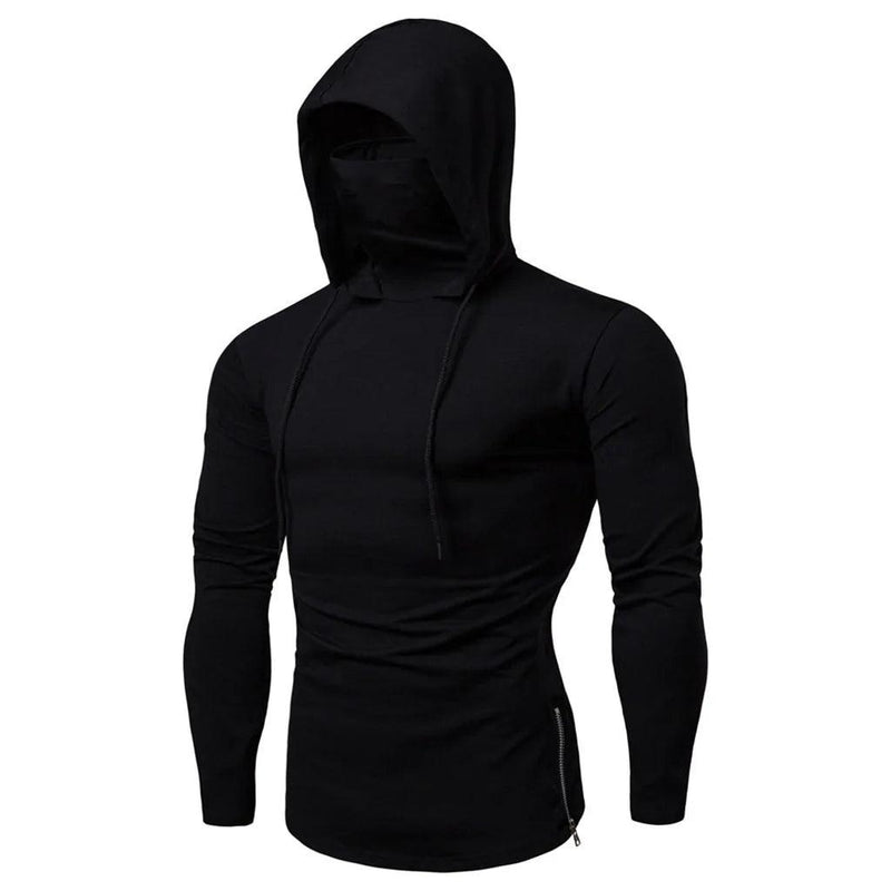 Men's Sports Running Fitness Hoodie with Mask