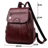 Vintage Charm Leather Backpack