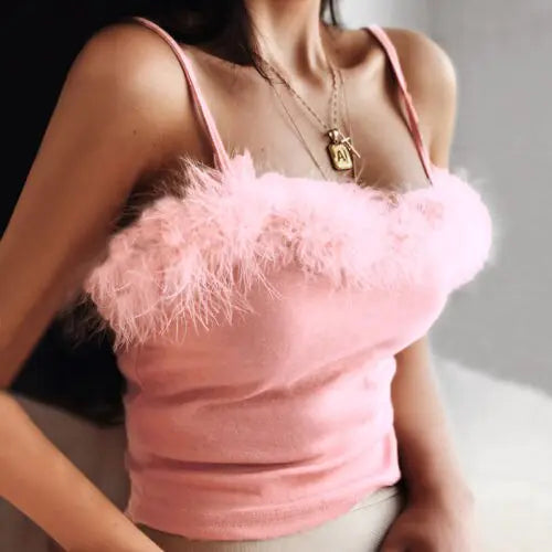 Pink Off Shoulder Crop Top