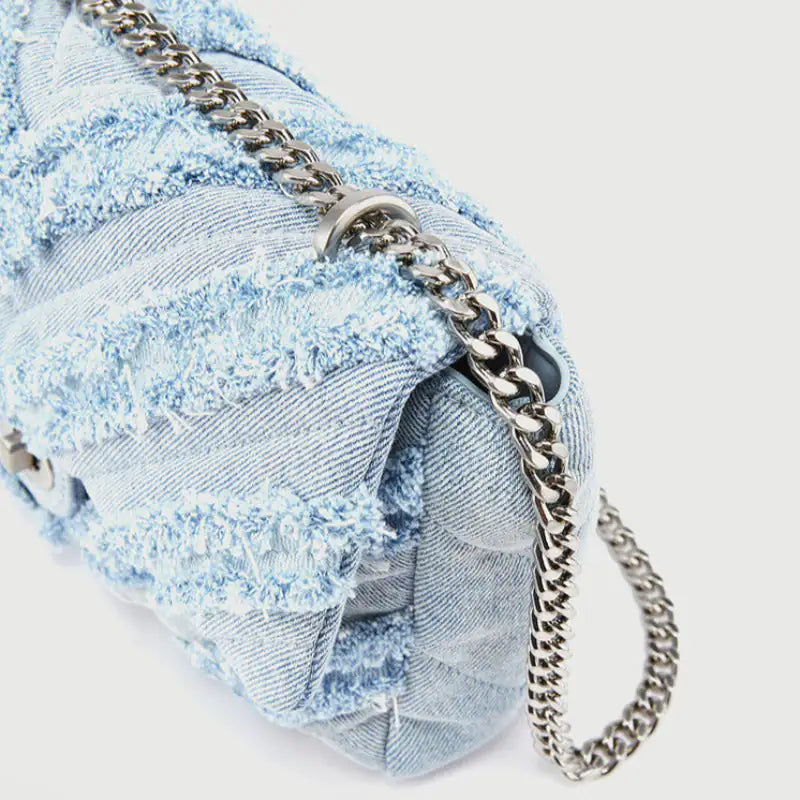 Denim Chain Bag - The Next Door Neighbor 