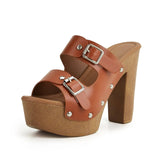 Chunky Platform Heel - The Next Door Neighbor 