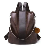 Women's Travel Leather Backpack