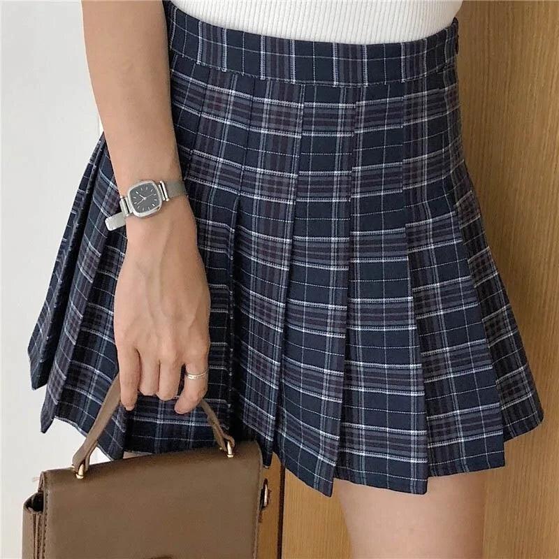 Tenniscore Plaid Mini Skirt - The Next Door Neighbor 