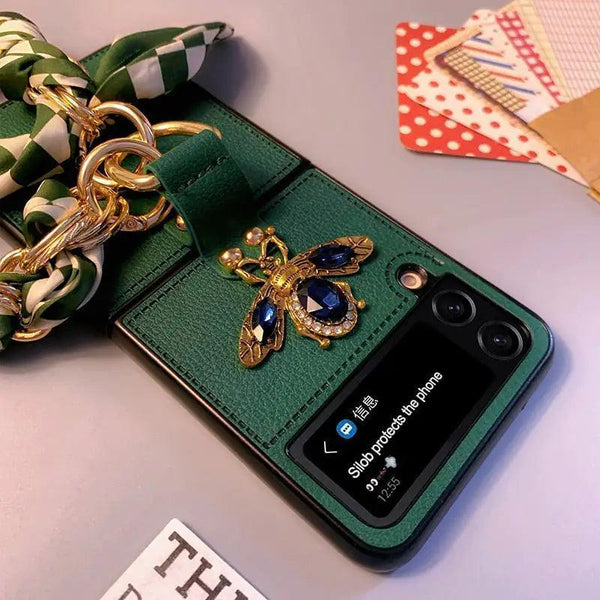 Luxury Leather Bee Phone Case - The Next Door Neighbor 