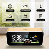 Multi-Functional Wooden Alarm Clock