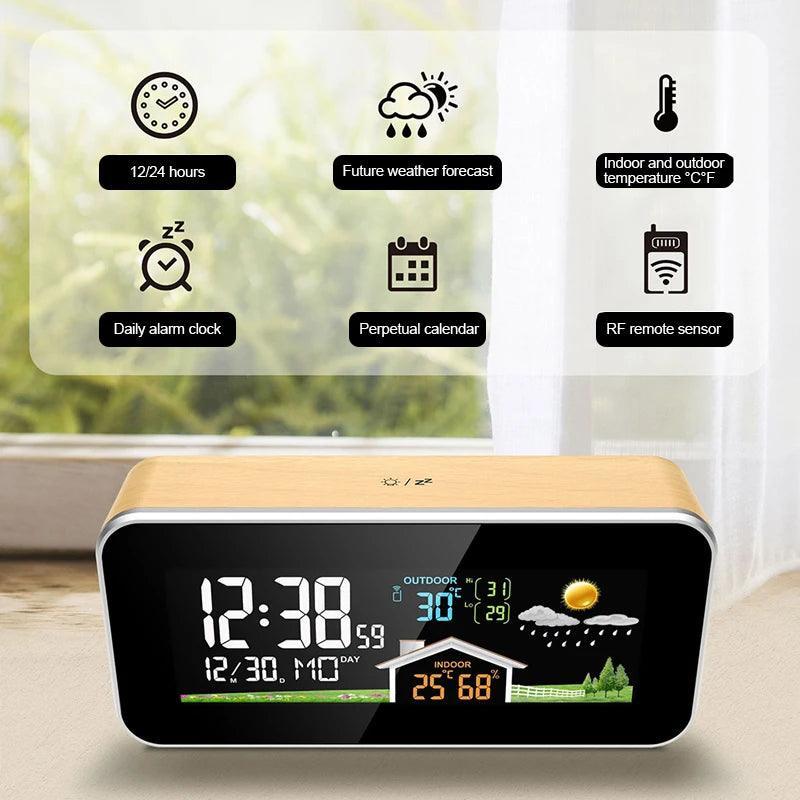 Multi-Functional Wooden Alarm Clock - The Next Door Neighbor 