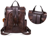 Women's Travel Leather Backpack