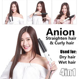 Hair Straightener & Curler Brush Iron