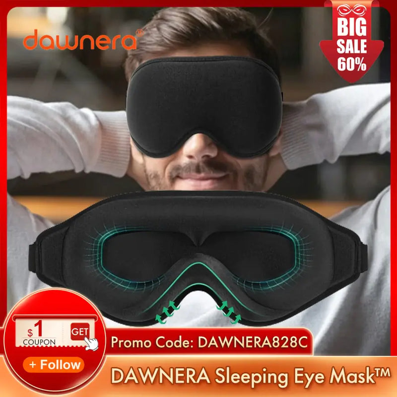 3D Contoured Cups Sleeping Eye Mask - The Next Door Neighbor 