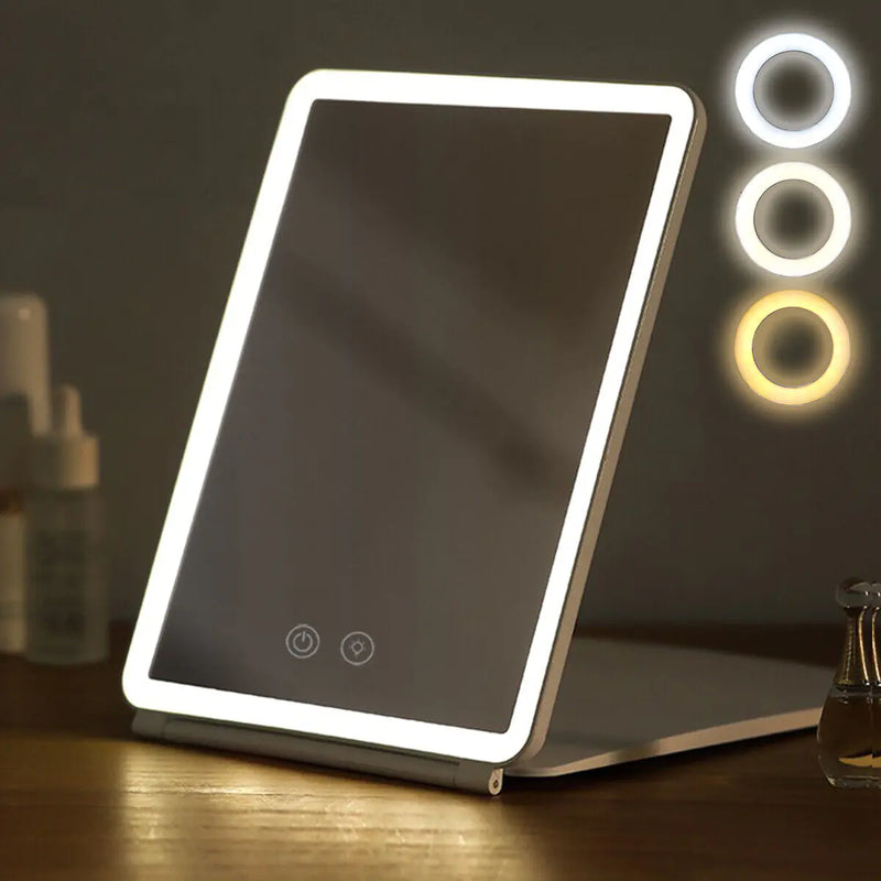 Portable Folding Lighted Mirror