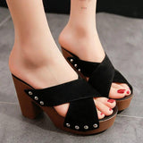 Square Platform Summer Sandals - The Next Door Neighbor 