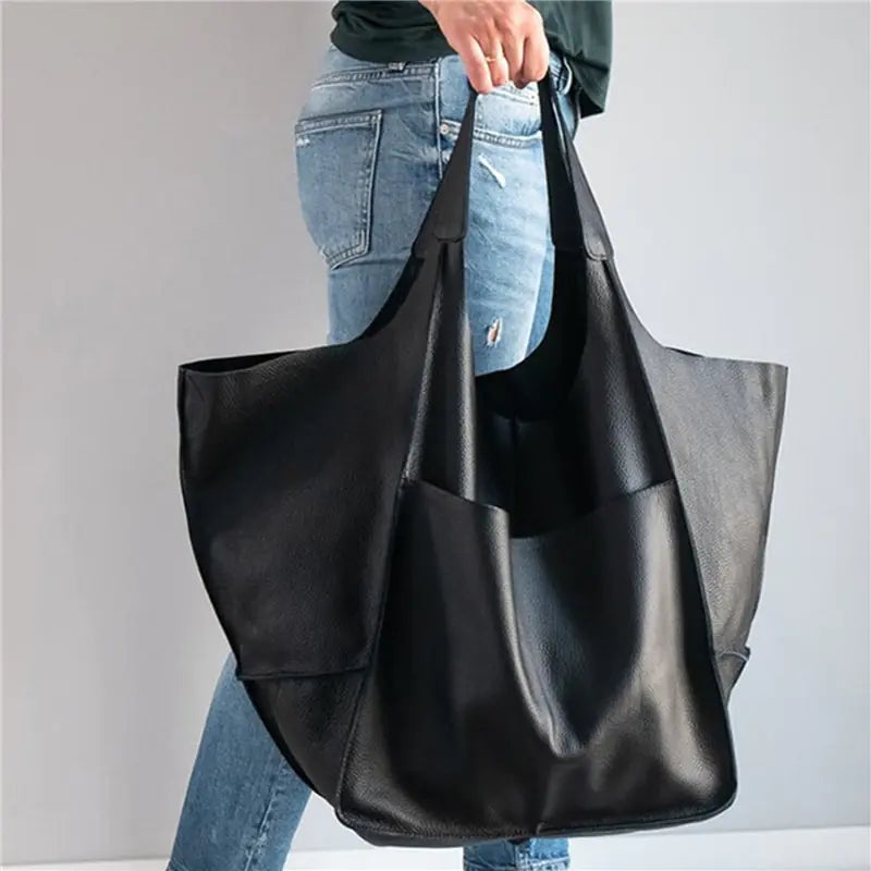 Elegant Large Capacity Soft Shoulder Bag