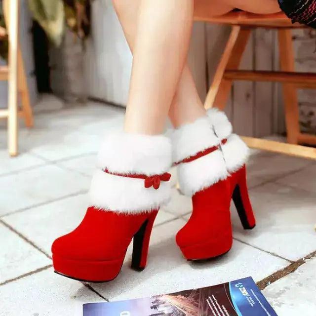 Christmas High Heel Boots - The Next Door Neighbor 