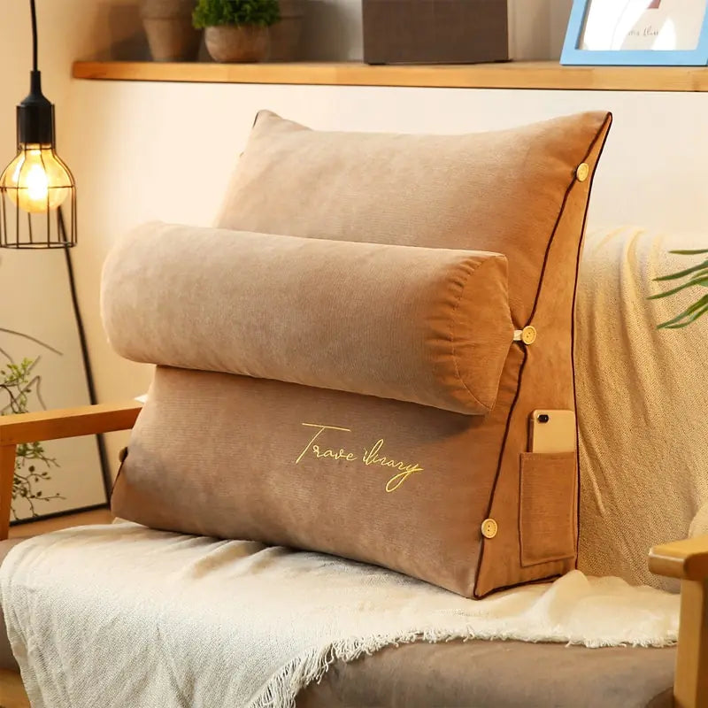 Luxury Triangle Reading Pillow - The Next Door Neighbor 