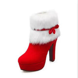 Christmas High Heel Boots - The Next Door Neighbor 