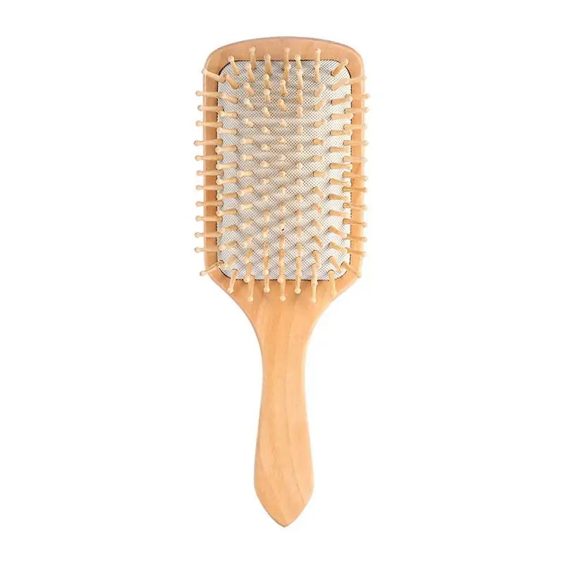 Antistatic Natural Wooden Massage Hairbrush - The Next Door Neighbor 