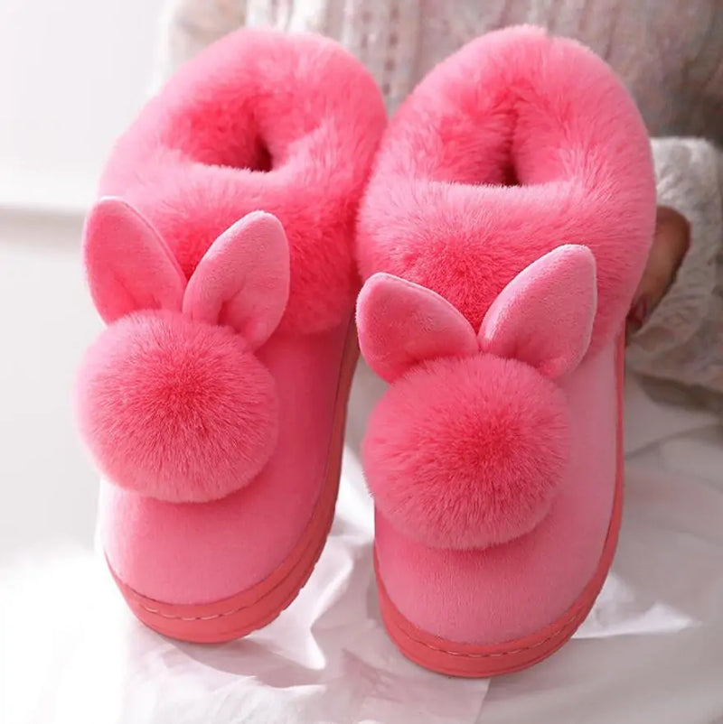 Warm & Fuzzy Bunny Slippers