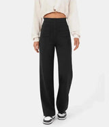 Elastic Relaxed High-Waisted Pants - The Next Door Neighbor 