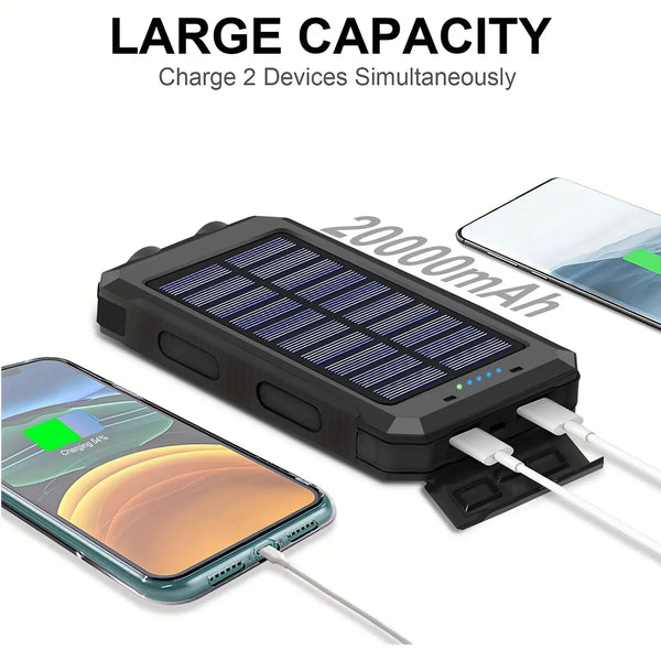 Solar Charger Power Bank 20000mAh