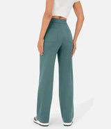 Elastic Relaxed High-Waisted Pants - The Next Door Neighbor 