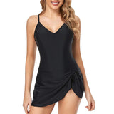 Sleek & Chic: Women's Push-Up Slimming Swimsuit Dress in Classic Colors