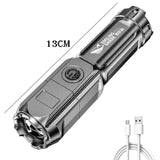 USB Rechargeable Portable Led Flashlight