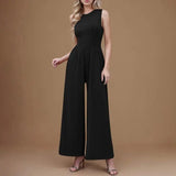 Sleeveless Ribbed Jumpsuit