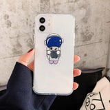 Astronaut Clear Phone Case - The Next Door Neighbor 